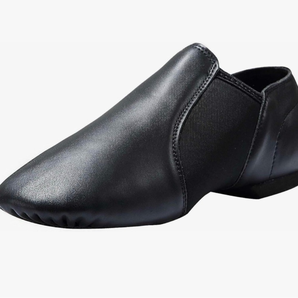 Women's Black Slip-On Dance Flats